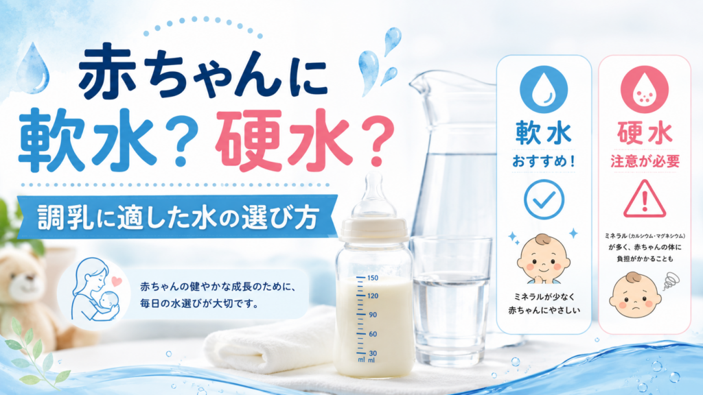 赤ちゃんの水は軟水か硬水か？