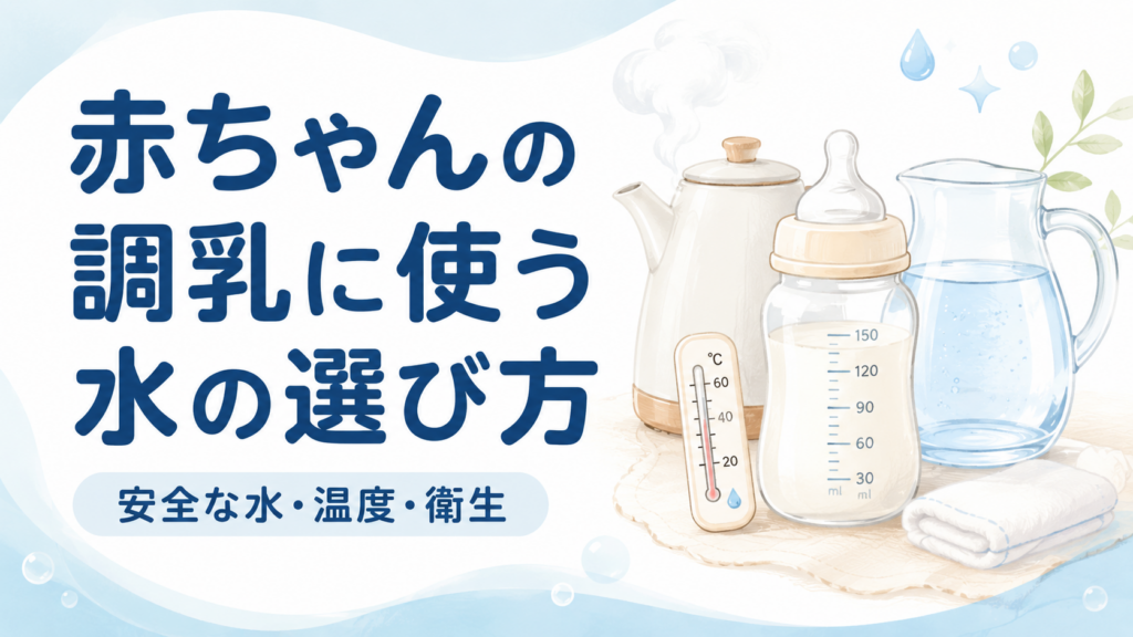 赤ちゃんの調乳に使う水の選び方