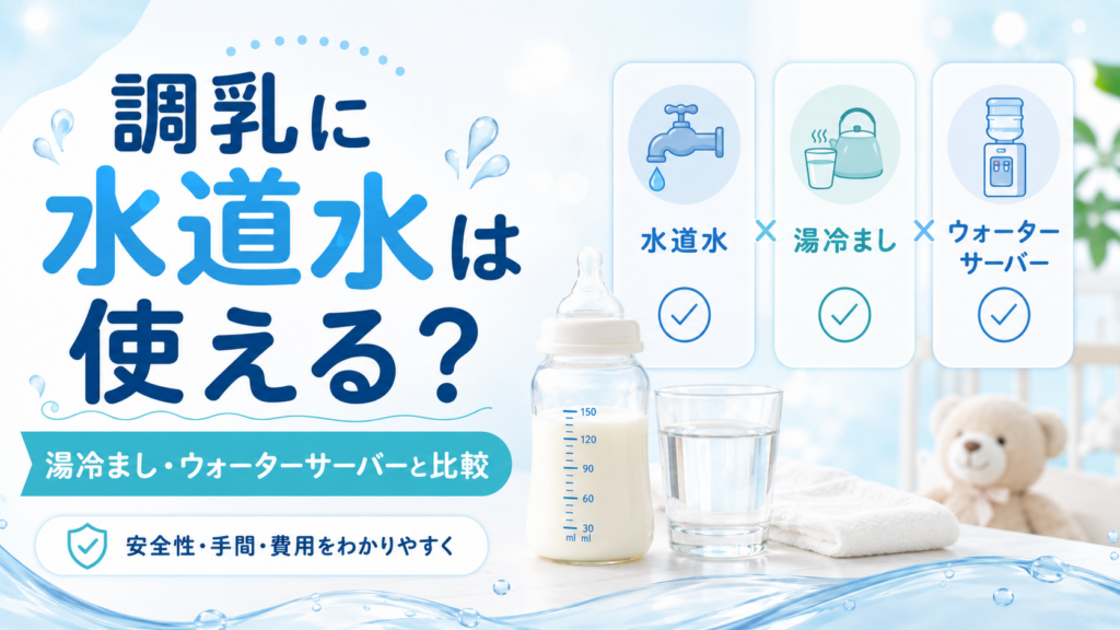 調乳に水道水は使える？