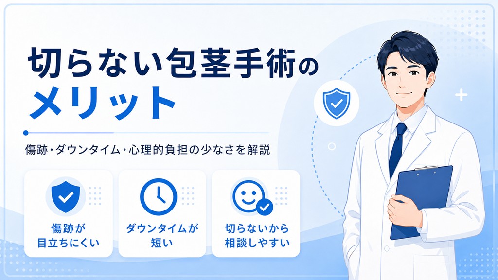切らない包茎手術のメリット